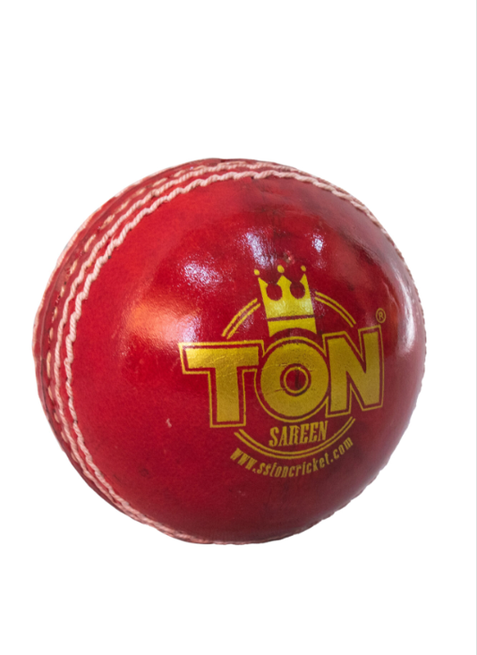 SS COUNTY FOUR PEICE RED LEATHER CRICKET BALL